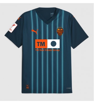 Lacne Muži Futbalové dres Valencia 2023-24 Krátky Rukáv - Preč